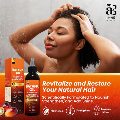 All In One Batana Oil - 100% Pure & Unrefined Honduran Oil with Rosemary, Castor & Pumpkin Seed Oil - For Scalp & Hair Health