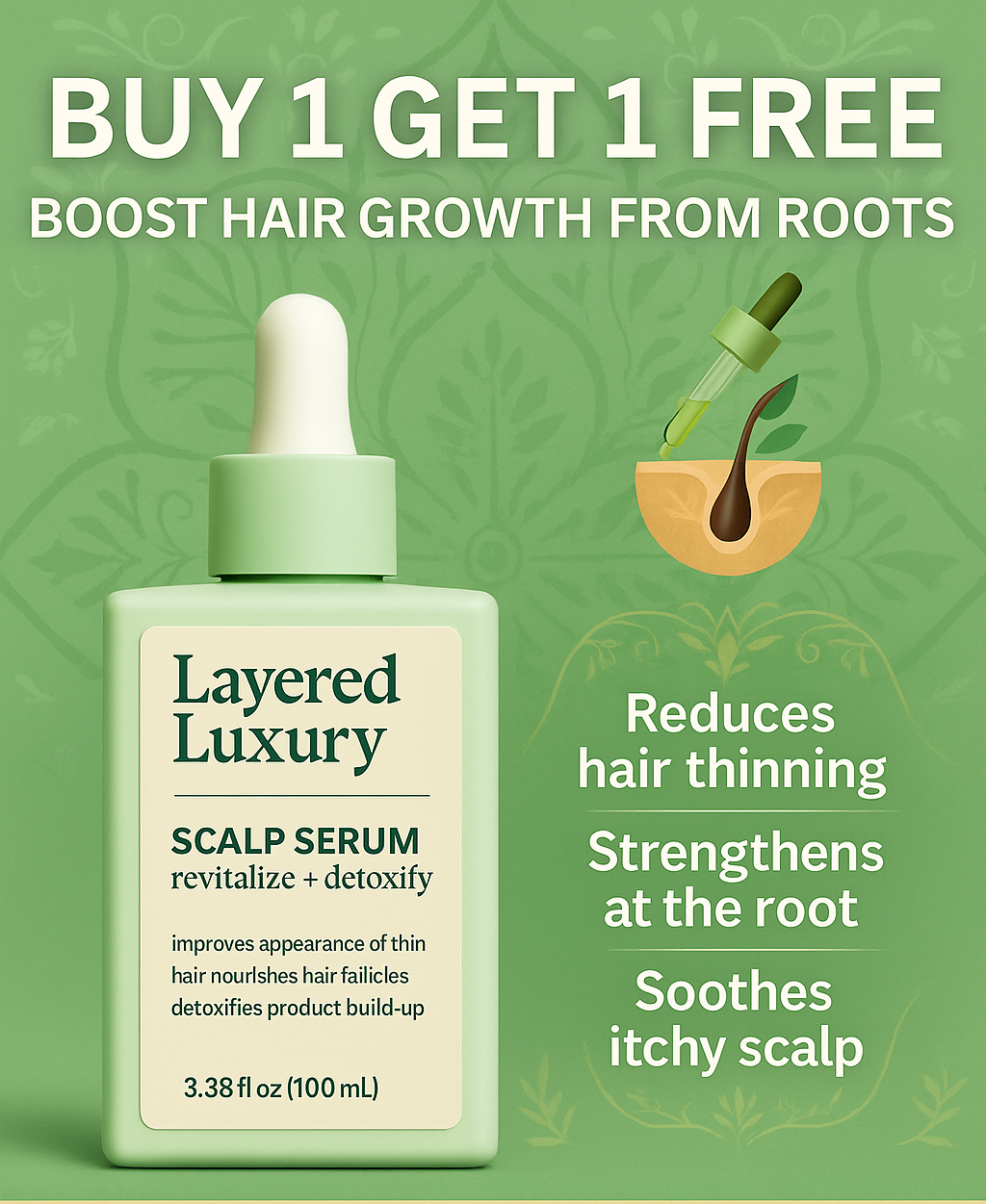 Layered Luxury | Kesya Ayurvedic Hair Root Revival Serum