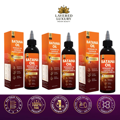 All In One Batana Oil - 100% Pure & Unrefined Honduran Oil with Rosemary, Castor & Pumpkin Seed Oil - For Scalp & Hair Health