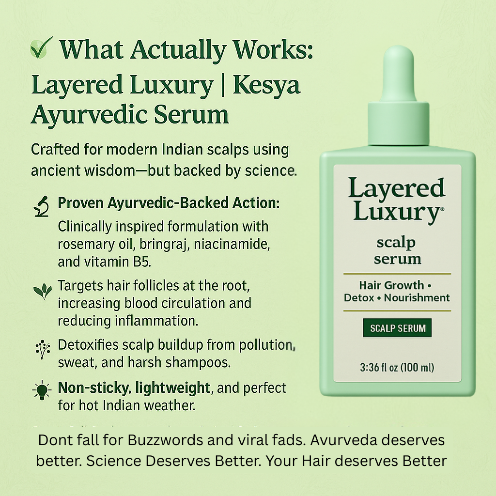 Layered Luxury | Kesya Ayurvedic Hair Root Revival Serum
