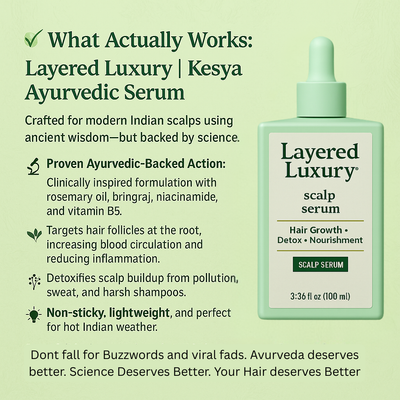 Layered Luxury | Kesya Ayurvedic Hair Root Revival Serum